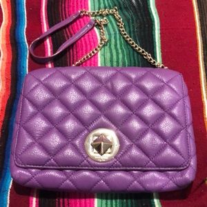 FLASH SALE 2000’s Y2K Kate Spade Quilted Purple shoulder bag Gossip Girl Style